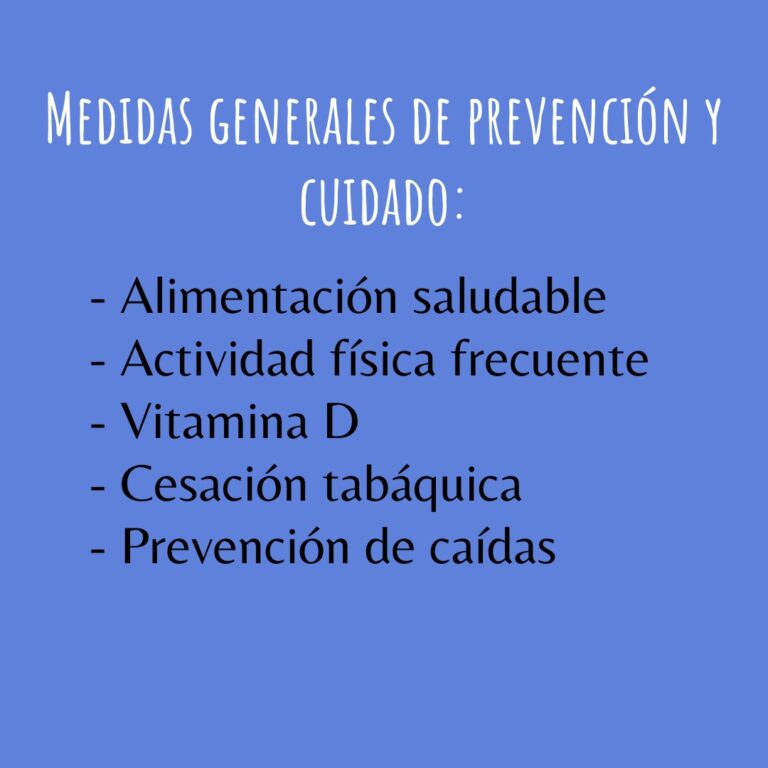 Medidas Generales de Prevención y Cuidado