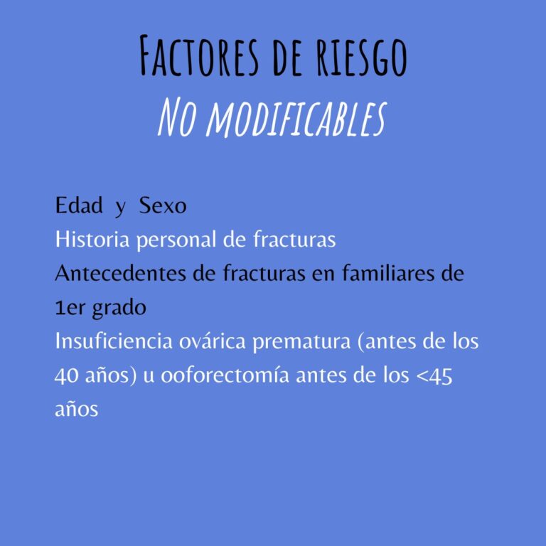 Factores de Riesgo - No modificables